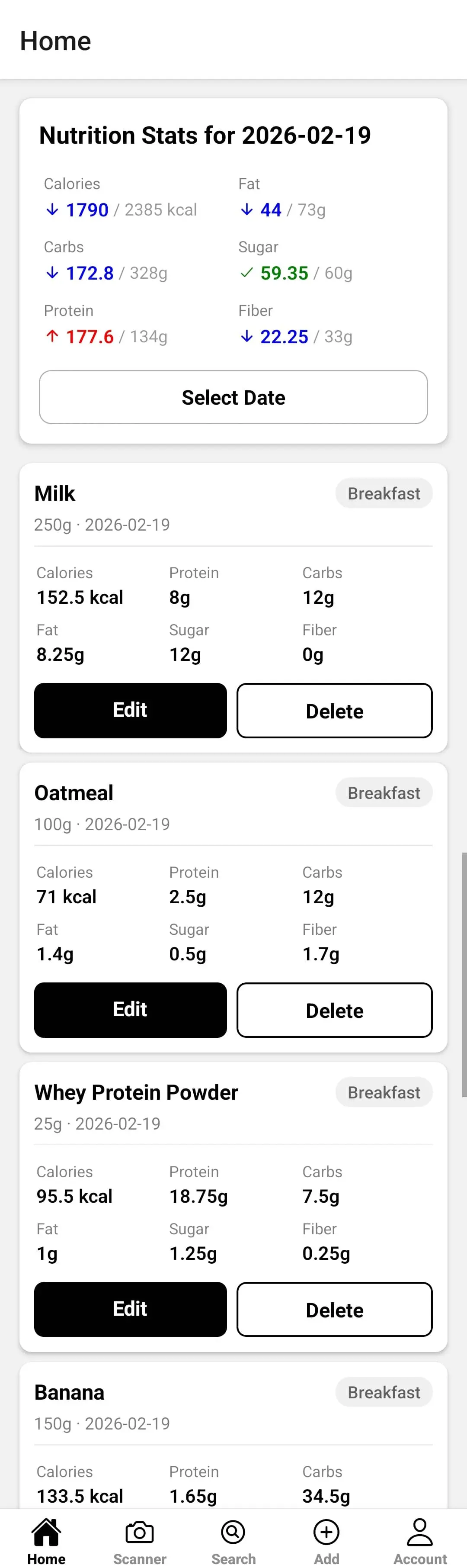 Nutrition Track
